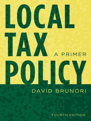 cover image of Local Tax Policy